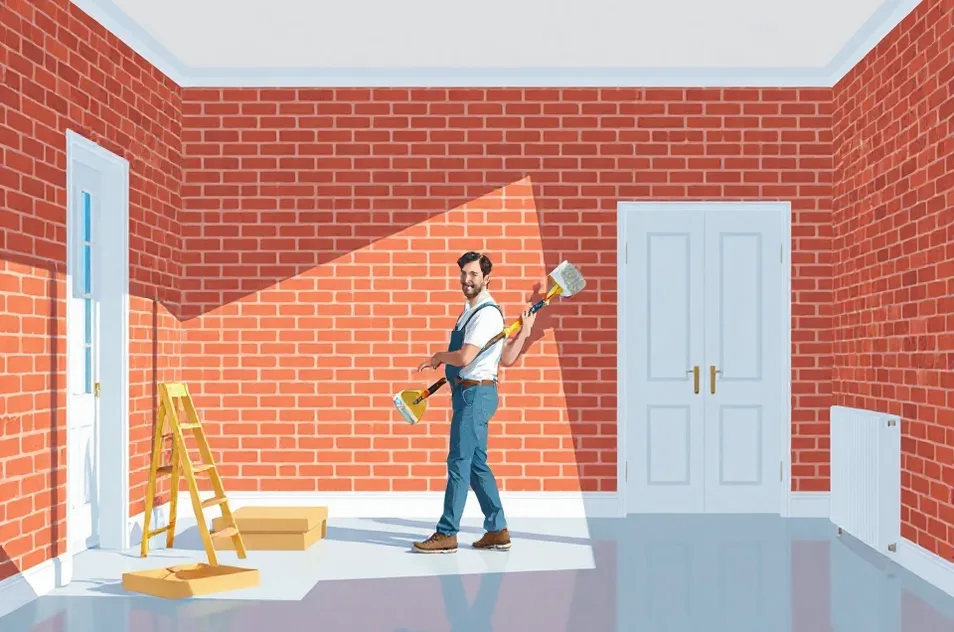Intérieur rénové après travaux de peinture aux Ulis